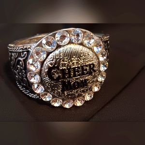 **SOLD ON FB** RHINESTONE CHEERMOM Magnetic Bracelet GREAT FOR 🎄🎁!!
